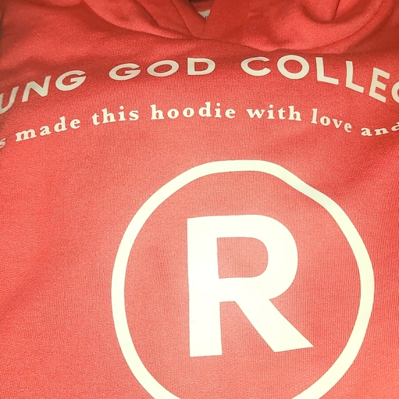 Young God Rare Coral Hoodie, Comfy, Limited Edition, Unisex, Size Medium, NWOT - Picture 6 of 6